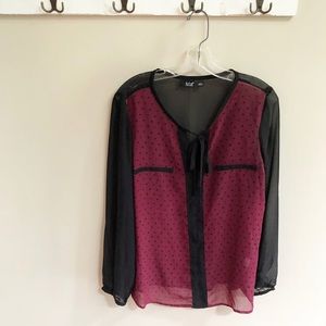a.n.a - front tie blouse